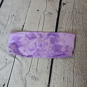 Kendall & Kylie Purple Bandeau Bikini Top Size XS